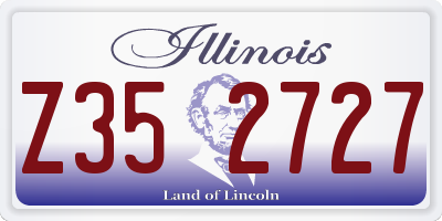 IL license plate Z352727