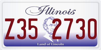 IL license plate Z352730