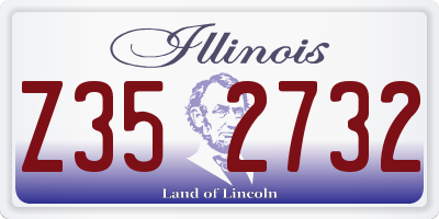 IL license plate Z352732