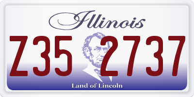 IL license plate Z352737