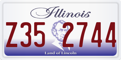 IL license plate Z352744