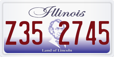 IL license plate Z352745