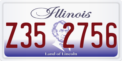 IL license plate Z352756