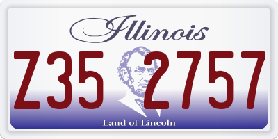 IL license plate Z352757