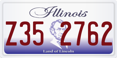 IL license plate Z352762