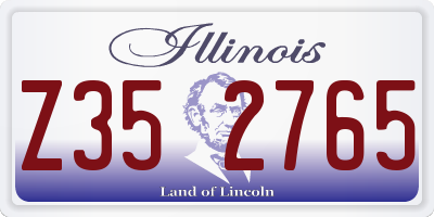 IL license plate Z352765