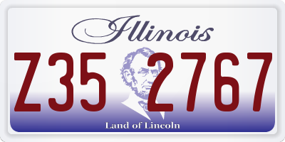 IL license plate Z352767