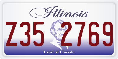 IL license plate Z352769