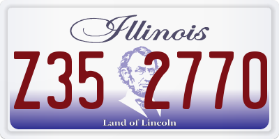 IL license plate Z352770
