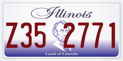 IL license plate Z352771