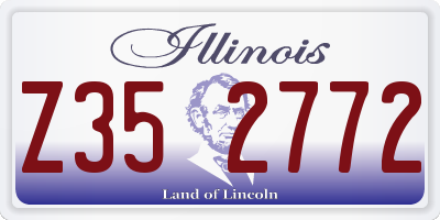 IL license plate Z352772