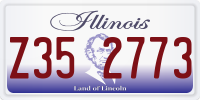 IL license plate Z352773