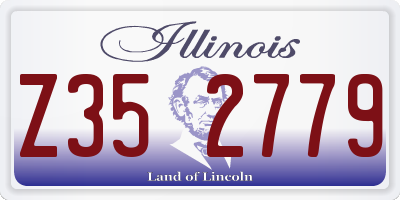 IL license plate Z352779