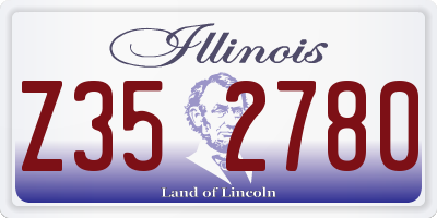 IL license plate Z352780