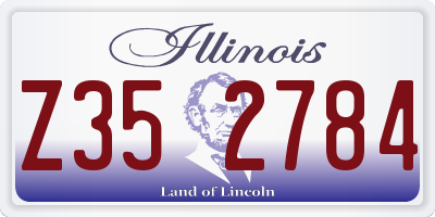 IL license plate Z352784