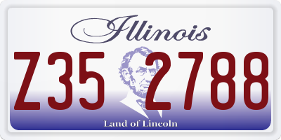 IL license plate Z352788