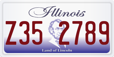 IL license plate Z352789