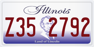 IL license plate Z352792
