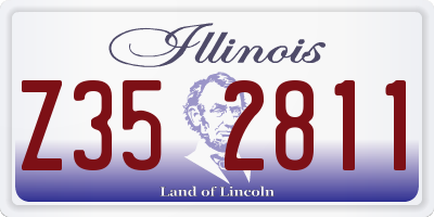IL license plate Z352811