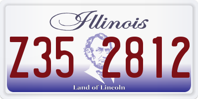 IL license plate Z352812