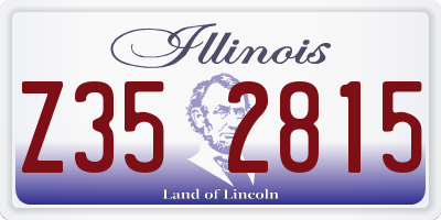 IL license plate Z352815