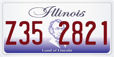 IL license plate Z352821