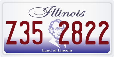 IL license plate Z352822