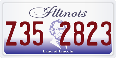 IL license plate Z352823