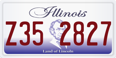 IL license plate Z352827