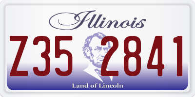 IL license plate Z352841