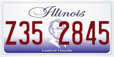 IL license plate Z352845