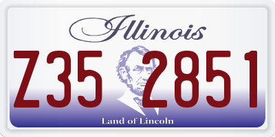 IL license plate Z352851