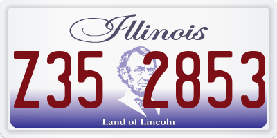 IL license plate Z352853