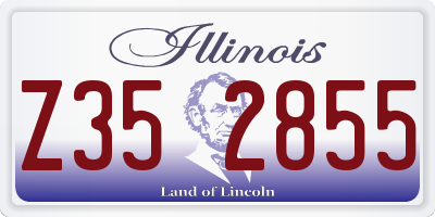 IL license plate Z352855