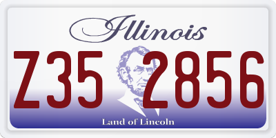 IL license plate Z352856