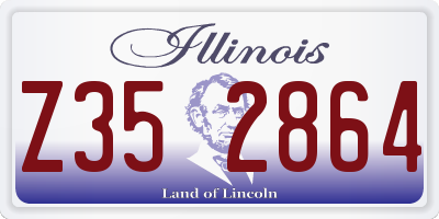 IL license plate Z352864