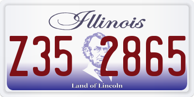 IL license plate Z352865