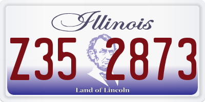 IL license plate Z352873