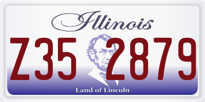 IL license plate Z352879