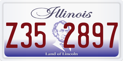 IL license plate Z352897
