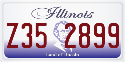 IL license plate Z352899