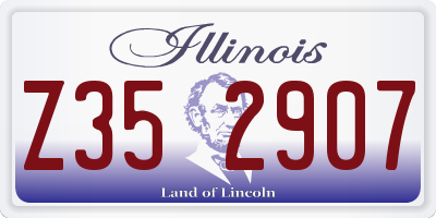 IL license plate Z352907