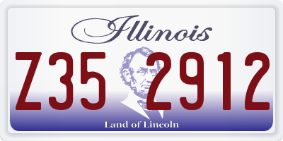 IL license plate Z352912