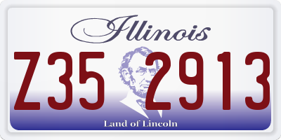 IL license plate Z352913