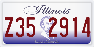 IL license plate Z352914