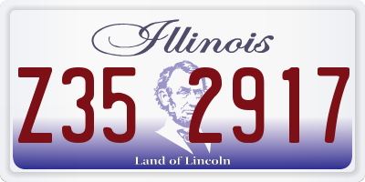 IL license plate Z352917
