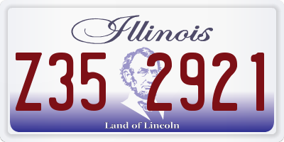 IL license plate Z352921
