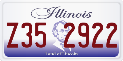 IL license plate Z352922