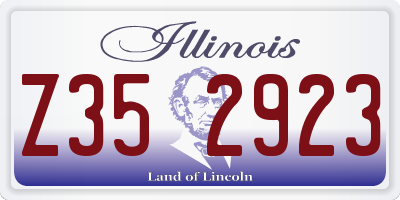 IL license plate Z352923