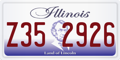 IL license plate Z352926